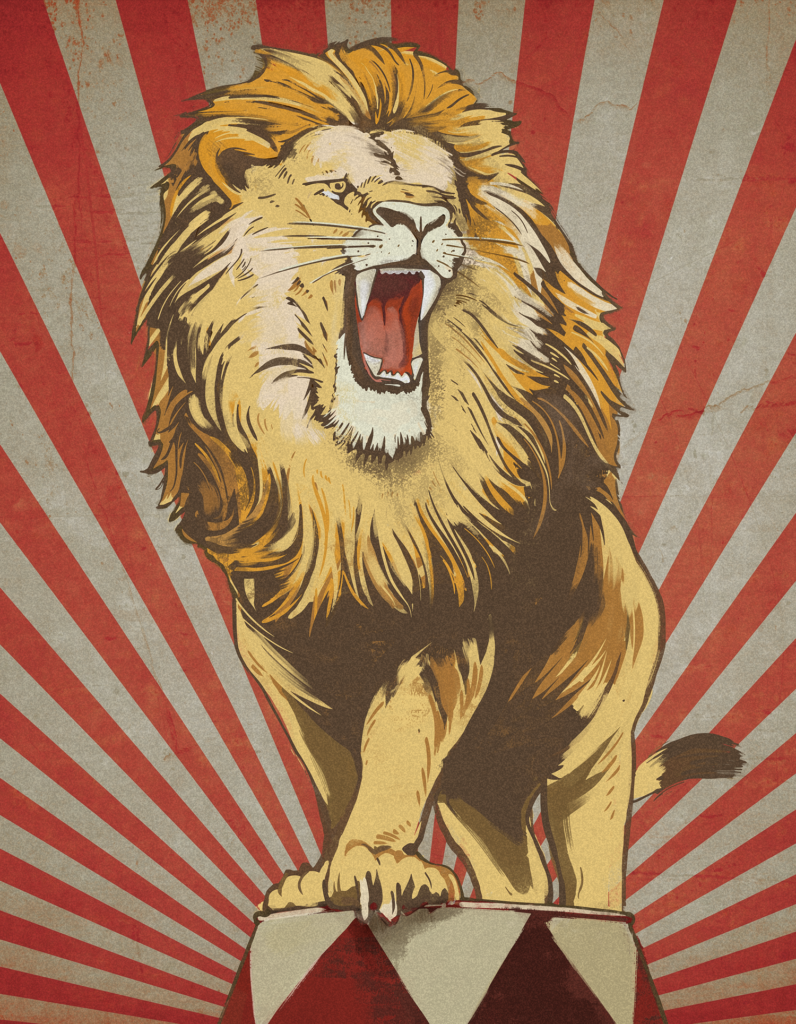 Goodwood Revival Circus Lion