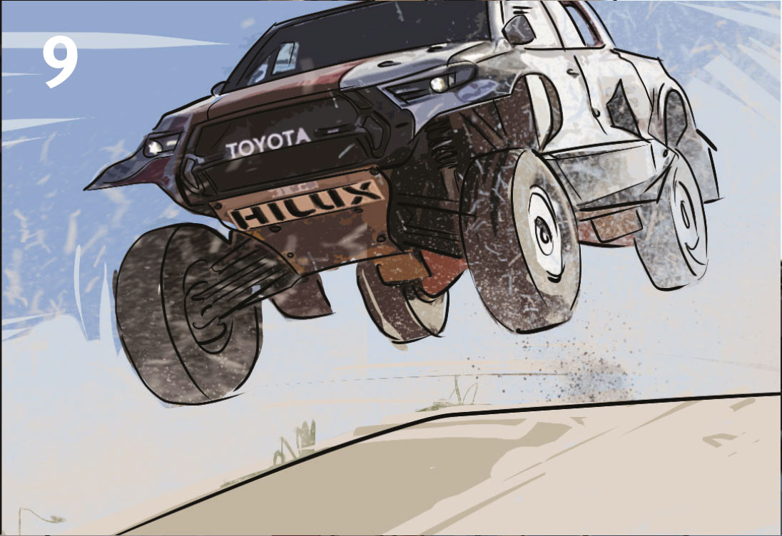 Toyota / Festival of Speed Storyboards